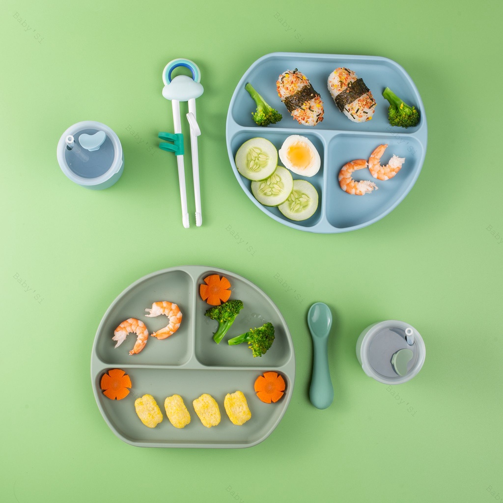 Đũa Tập Ăn Xỏ Ngón 3 Giai Đoạn Cho Bé, Đũa Ăn Dặm Cao Cấp Tập Gắp Có Hộp Đựng Vệ Sinh
