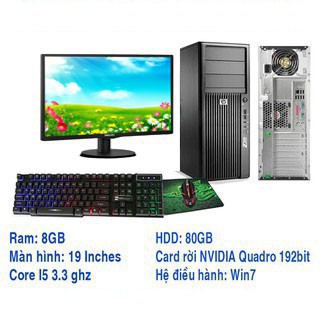 Máy tính nhập khẩu từ Nhật -(Chuyên game), Nguyên bộ PC HP core i5 vga rời chuyên chơi game online | BigBuy360 - bigbuy360.vn