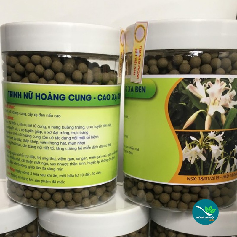 500gr viên trinh nữ hoàng cung cao xạ đen cao cấp có giấy chứng nhận ATTP - TM934