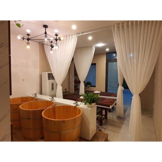 Rèm voan spa ( đã có nhún rèm)