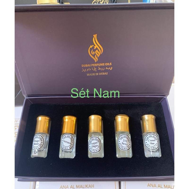 Set lăn 25ml Tinh dầu nước hoa Dubai có mùi nam/ nữ