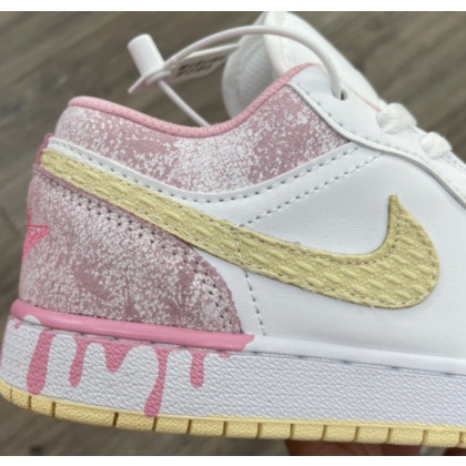 Giày Sneaker Nữ Cổ Thấp Giày Nike Air Jordan 1 JD 1 Low Hồng | BigBuy360 - bigbuy360.vn