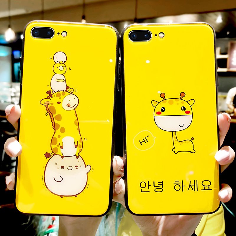 [ IPHONE ] Ốp Lưng Kính Cường Lực Giraffe - A061 | BigBuy360 - bigbuy360.vn