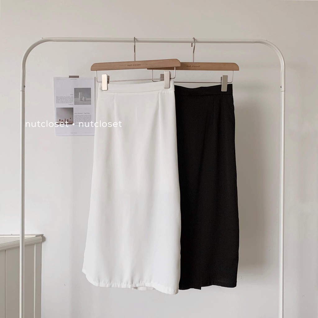 [Mã FADIRECT20 giảm 20K đơn 150K] Chân váy cạp chun dài xẻ dọc _ CV0021