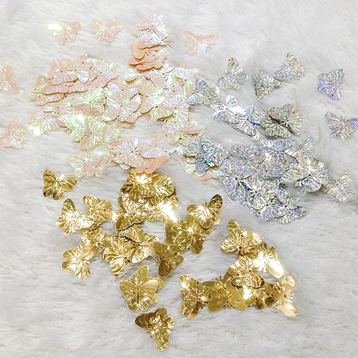 5 Kim sa vảy cá hình cánh bướm đính kết trang phục làm đồ handmade siêu đẹp