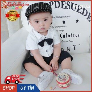 Body bé trai công tử đùi ngắn tay 3-13kg .