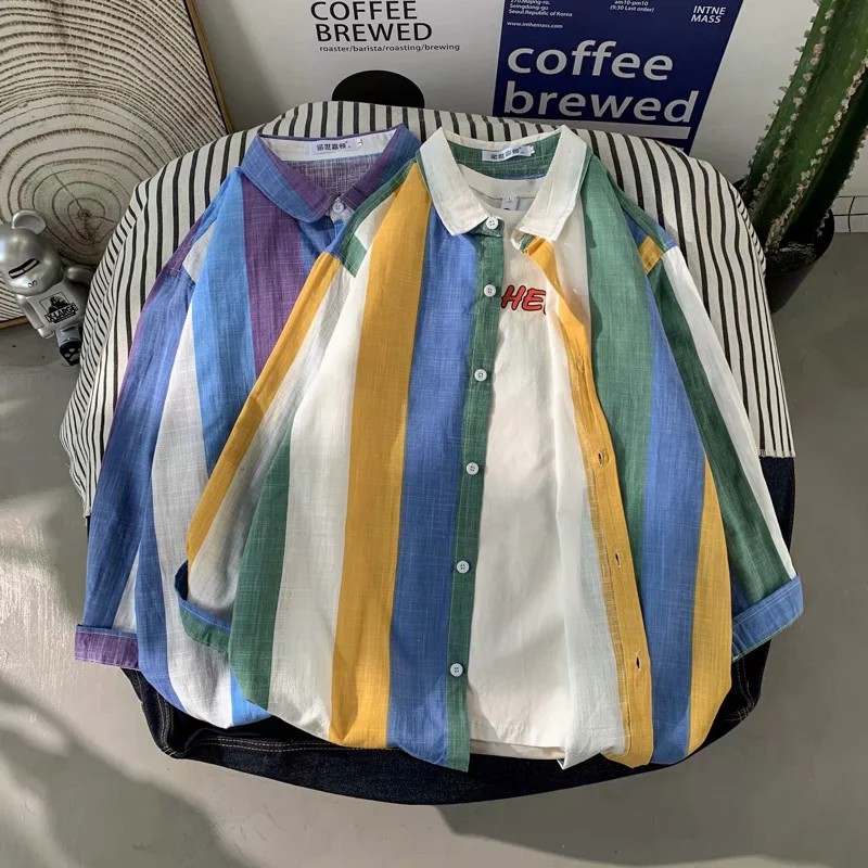 Áo Sơ Mi Tay Dài Phong Cách Âu Mỹ Thời Trang Cho Nam Giới Size M-5Xl | BigBuy360 - bigbuy360.vn