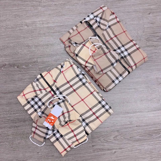 Áo chống nắng thân dài kẻ | BigBuy360 - bigbuy360.vn