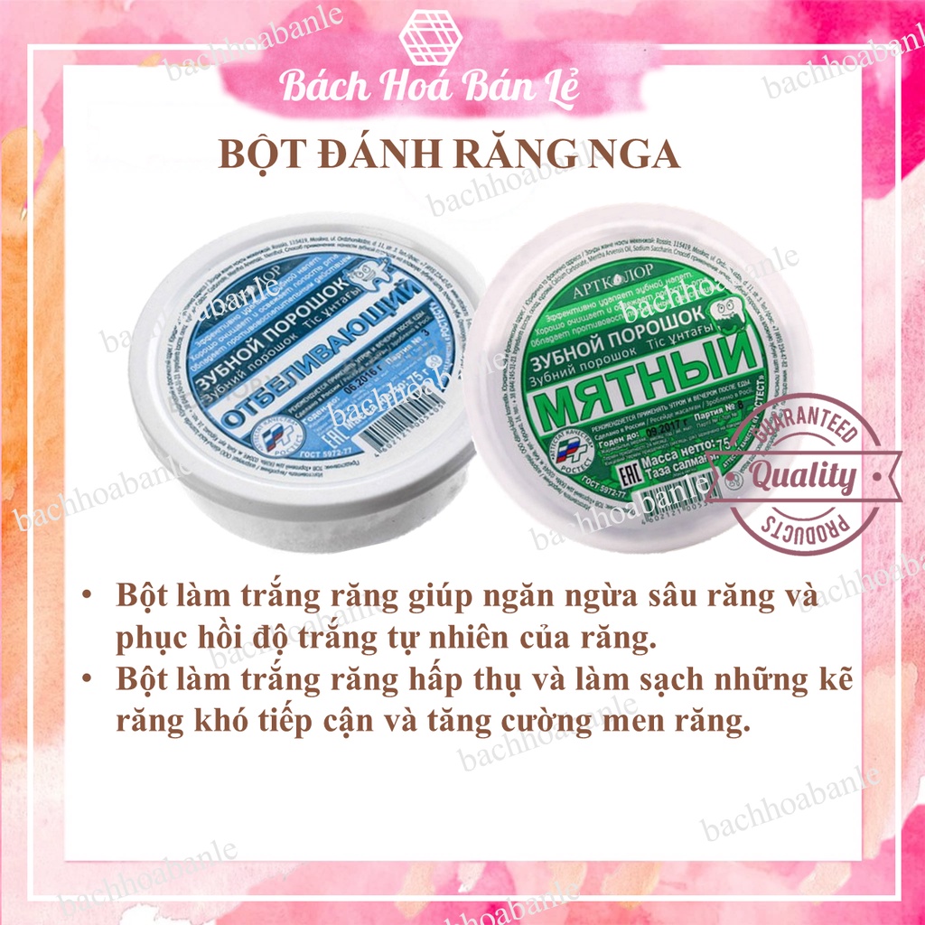 Bột đánh răng Nga