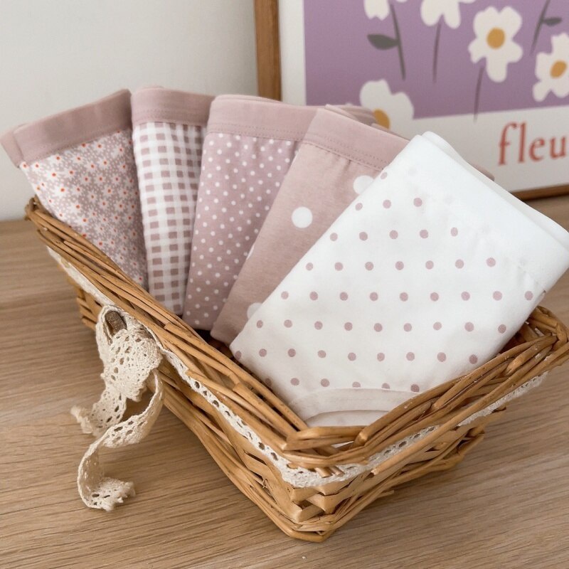1 Quần Lót Cotton Đáy Tam Giác Chấm Bi Dễ Thương Và Ngọt Ngào Dành Cho Bạn Gái Tuổi Teen