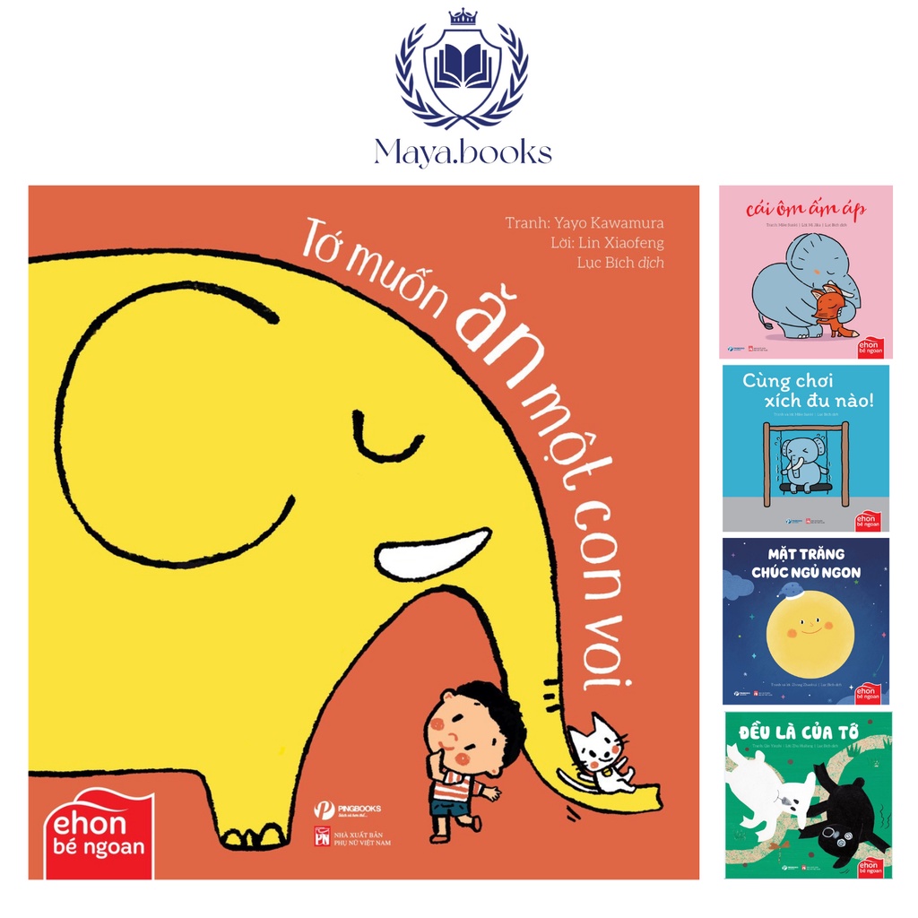 Sách - Bộ 5 quyển Ehon bé ngoan - Tớ muốn ăn một con voi