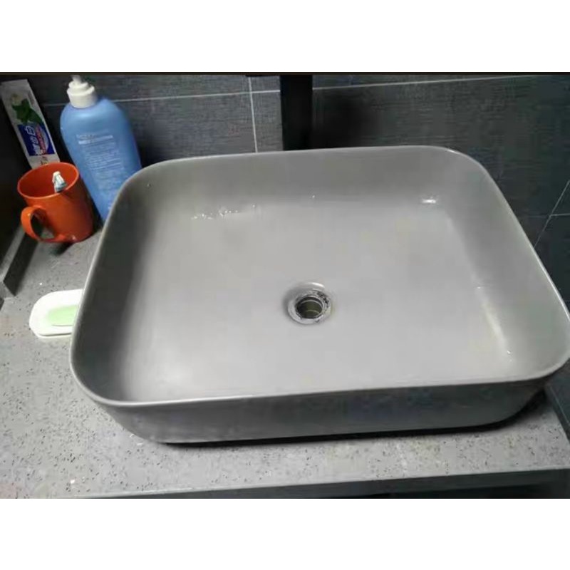 Lavabo đặt bàn. Bồn rửa tay,chậu rửa mặt màu ghi