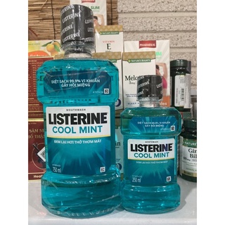 Nước súc miệng listerine cool mint 250ml 750ml