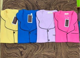 Bộ Ngủ Lụa Satin _ Bộ Pyjama Lụa Satin