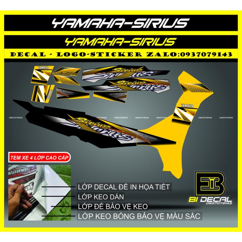 ( Quí khách vui lòng mang ra tiệm cho thợ dán ) Tem Sirius 008