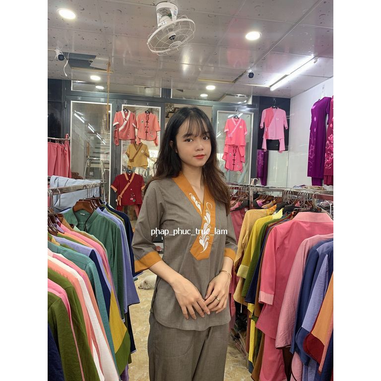 Đồ lam, đồ đi chùa mẫu cà vạt thanh lịch