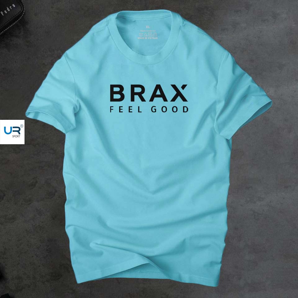 Áo thun nam cổ tròn Brax thời cá tính, chất vải cotton 4 chiều cao cấp thoáng mát