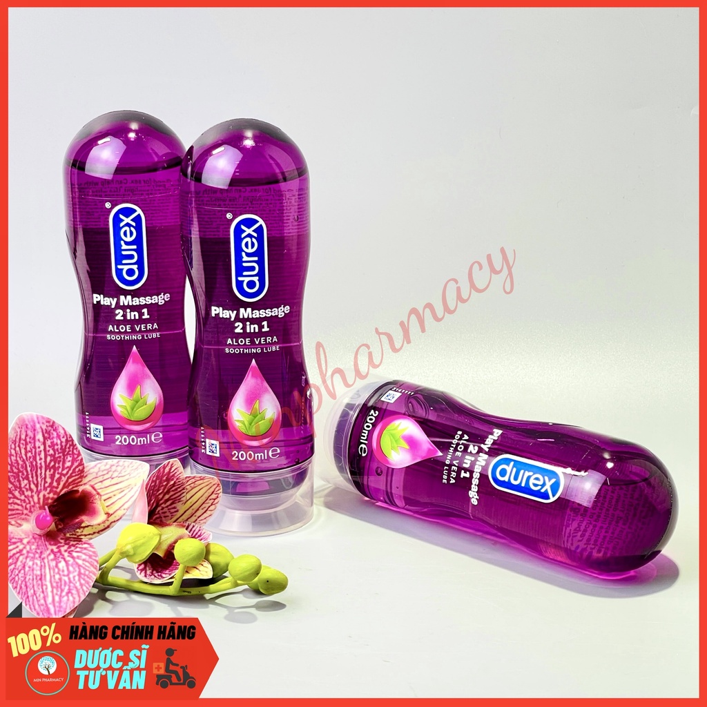 Gel bôi trơn DUREX Play Massage 2in1 Chính hãng (200ml) - Minpharmacy