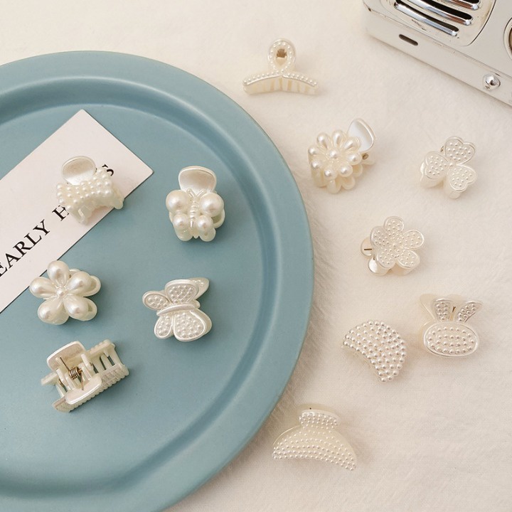 Kẹp Gắp Tóc Mini Bằng Nhựa Bắt Tóc Kẹp Mái Phong Cách Hàn Quốc - Hadichi