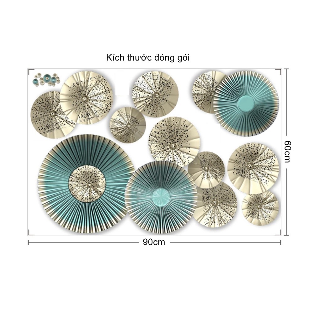 Decal dán tường trang trí - LÁ SEN XANH HIỆN ĐẠI SẮC NÉT HIỆN ĐẠI