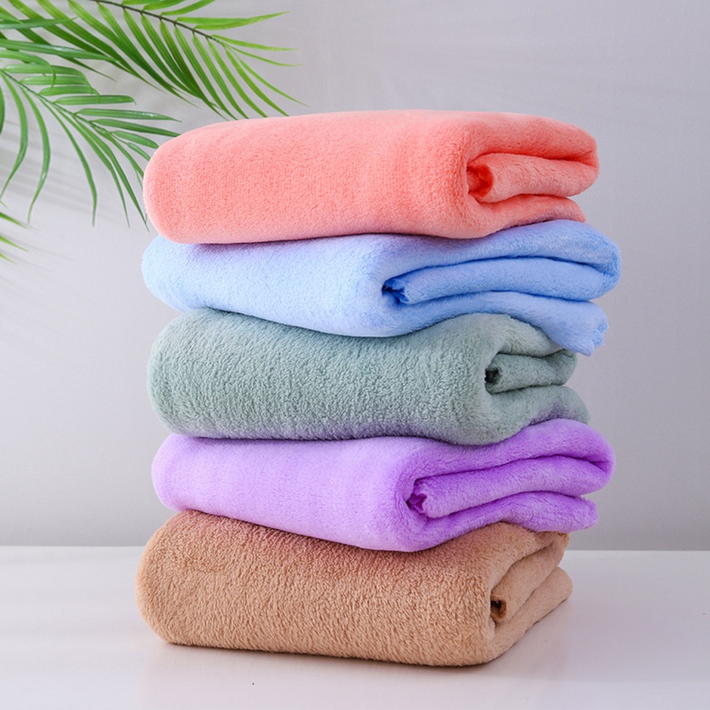 Set 2 khăn tắm gội túi lưới siêu thấm hút, không phai màu