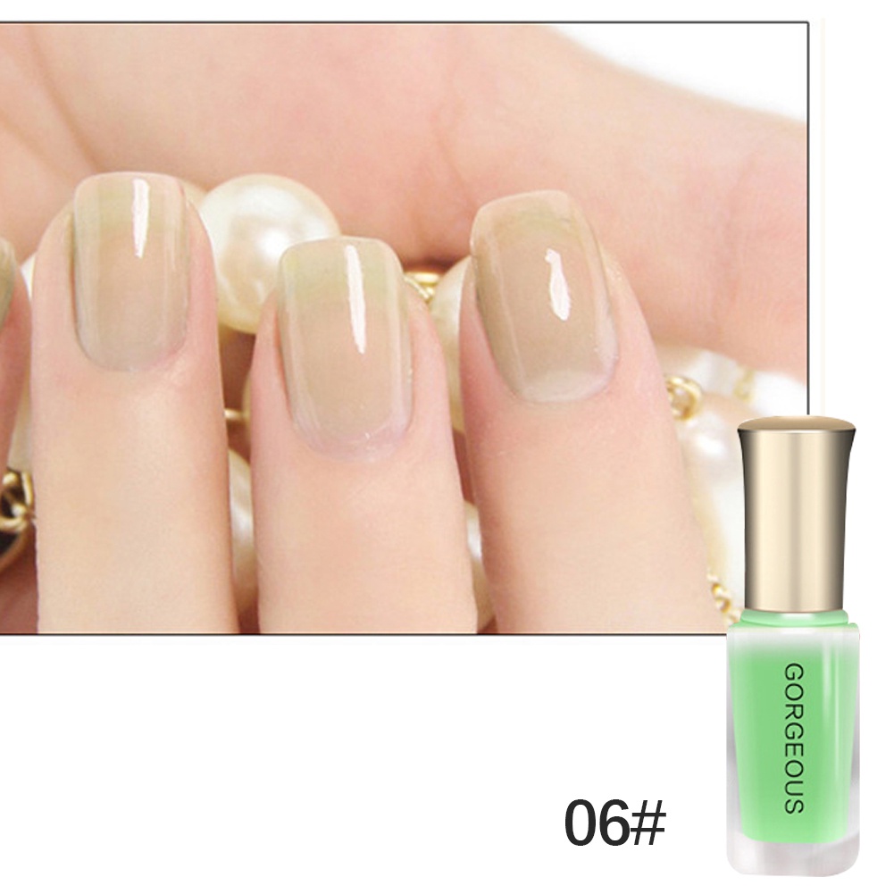 Hàng Có Sẵn Sơn Móng Tay Dạng Thạch Sơn Móng Tay Trong Mờ Màu Kẹo Khô Nhanh 10Ml Không Bóc Được Thanh Toán Khi Nhận Hàng