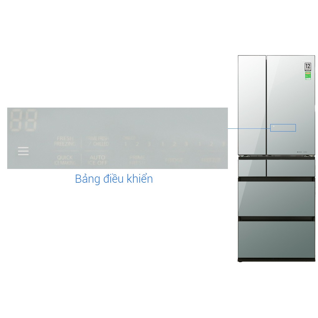 [MIỄN PHÍ VẬN CHUYỂN LẮP ĐẶT] - NR-F603GT-X2 - Tủ lạnh Panasonic Inverter 589 lít NR-F603GT-X2