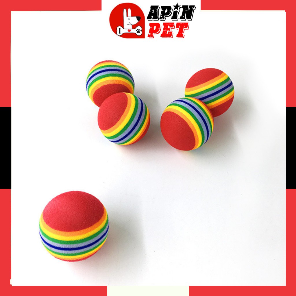 Bóng Đồ Chơi Cho Chó Mèo Con Gặm 7 màu-Shop ApinPet