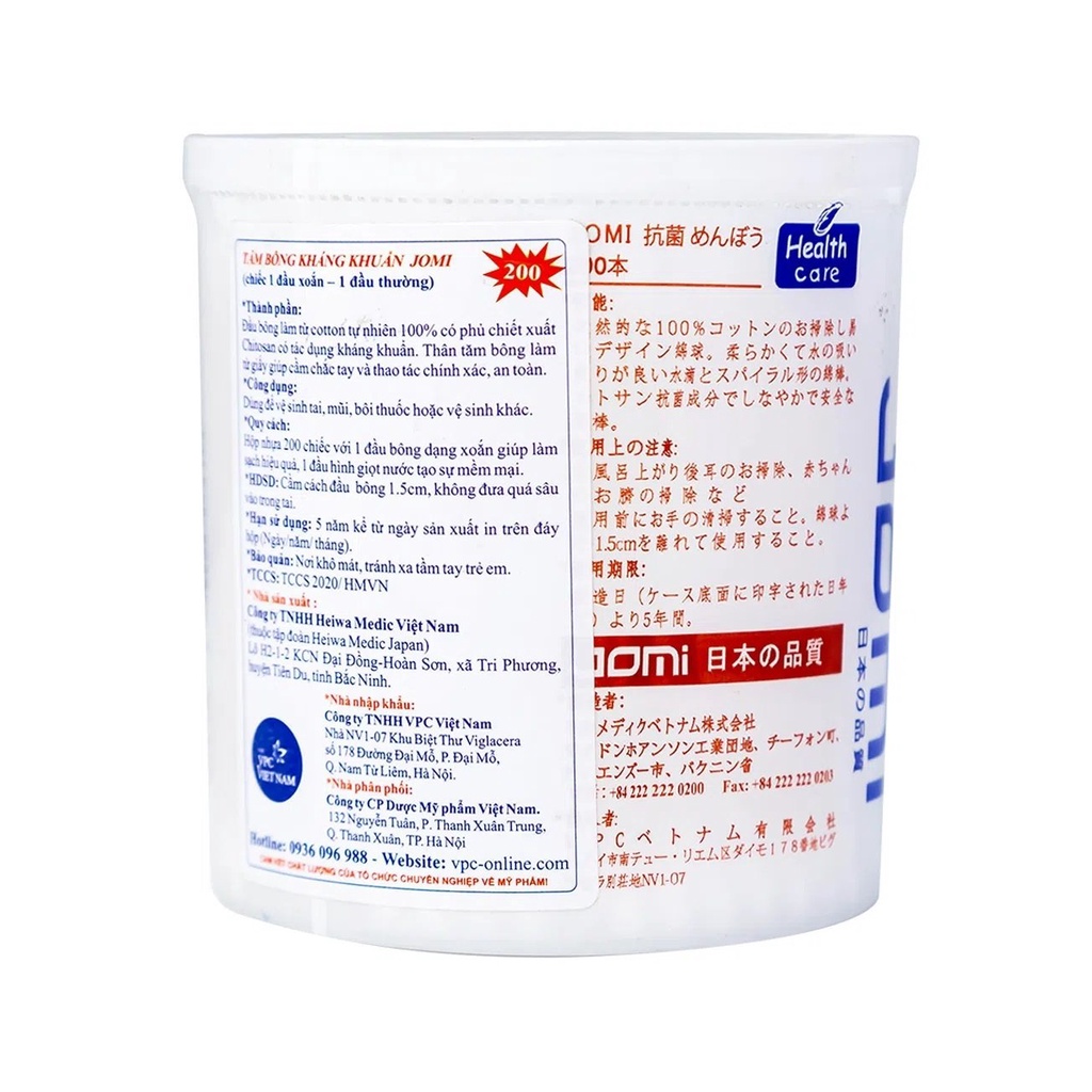Tăm bông kháng khuẩn JOMI