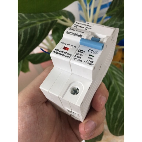 Aptomat Đơn Thông Minh Zigbee Tuya SHP-ZIO2