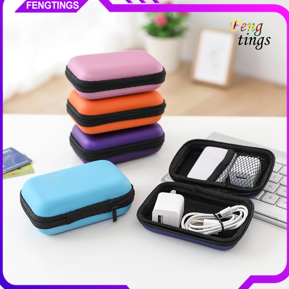 Vỏ Đựng Tai Nghe USB Hình Vuông/Chữ Nhật Bằng Nylon Gọn Nhẹ