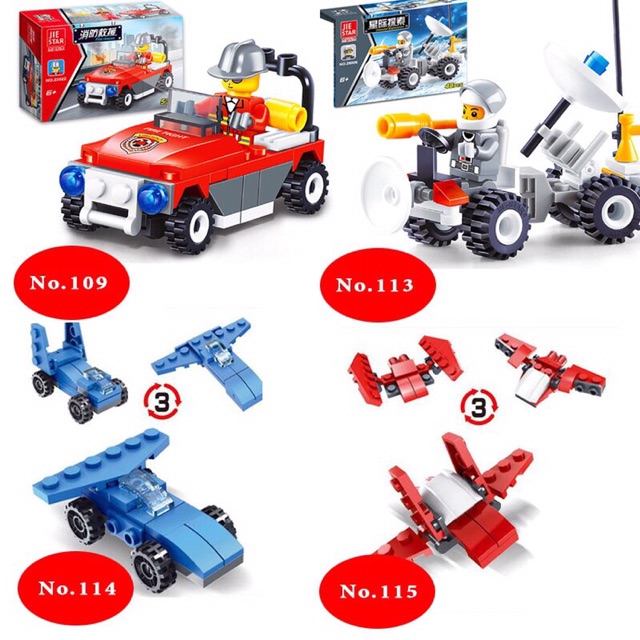 Combo 05 Xe lắp ghép Mini