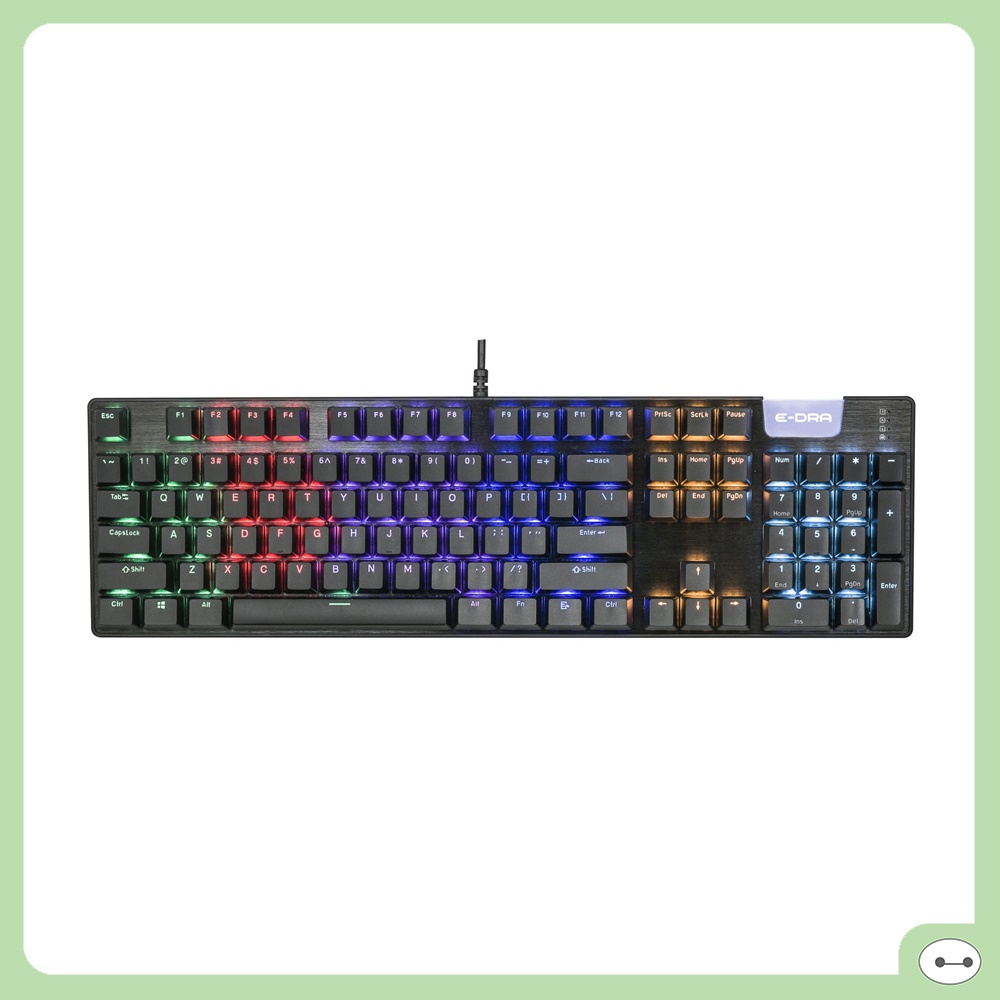 BÀN PHÍM CƠ GAMING E-DRA EK312 EK313 LED CHƠI GAME