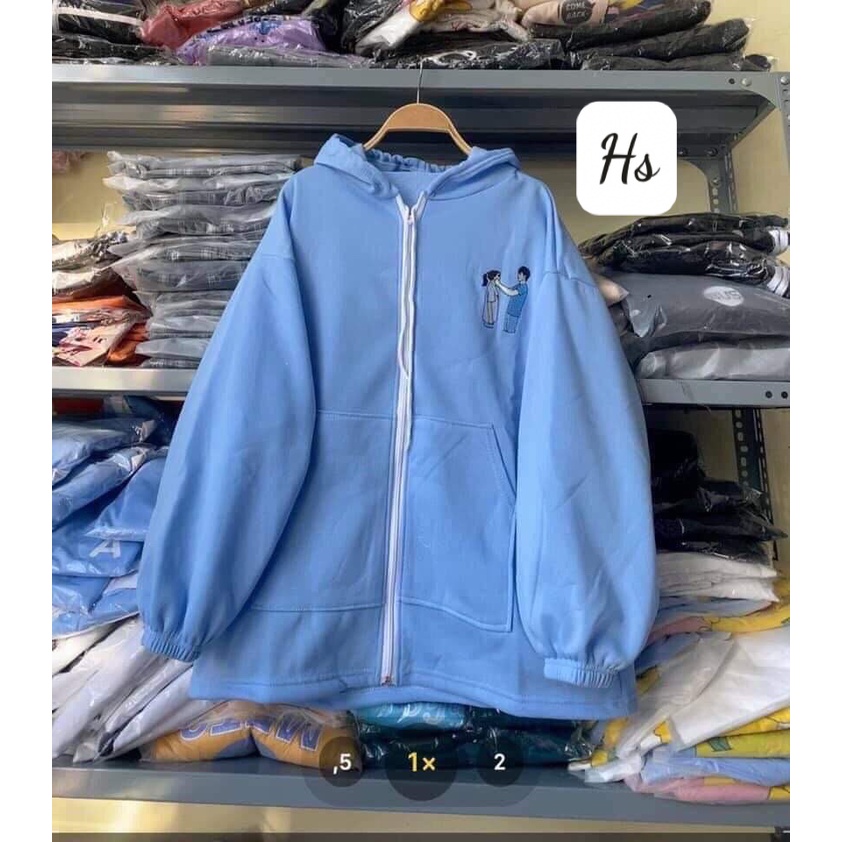 Áo Khoác Nỉ In Hình 2 Người Chất Liệu Nỉ Cotton Dày Đẹp Wild.Goute SP000496 | BigBuy360 - bigbuy360.vn