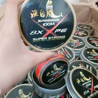 Dù PE Hộp Sắt X8 SPINNING 100M