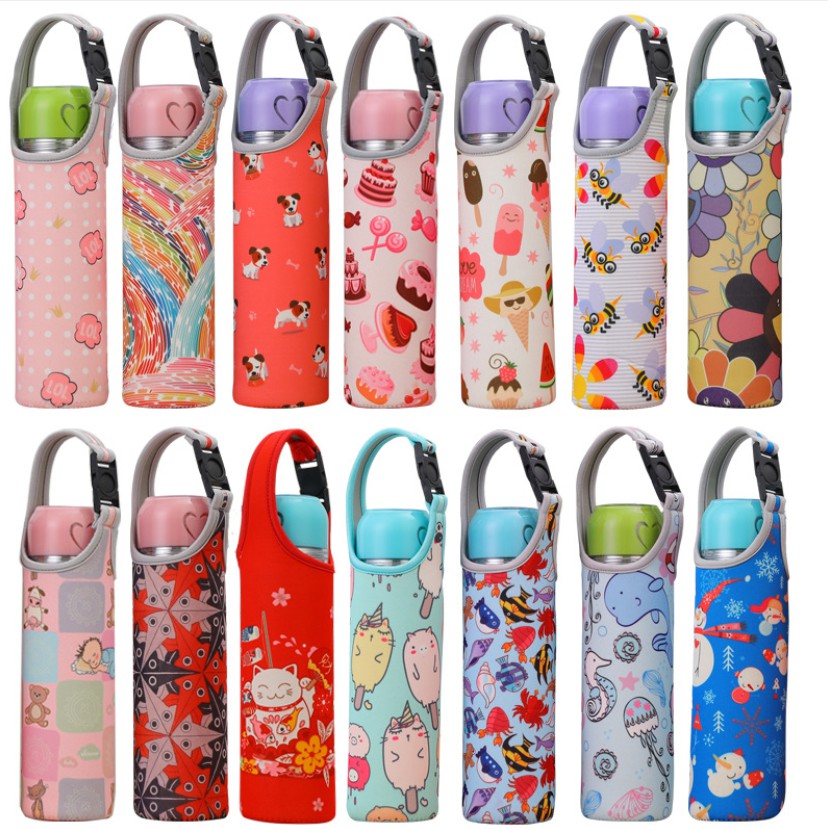 Túi đựng bình giữ nhiệt 400ml đến 550ml giá rẻ, chất liệu vải xốp cao cấp bền bỉ tiện lợi