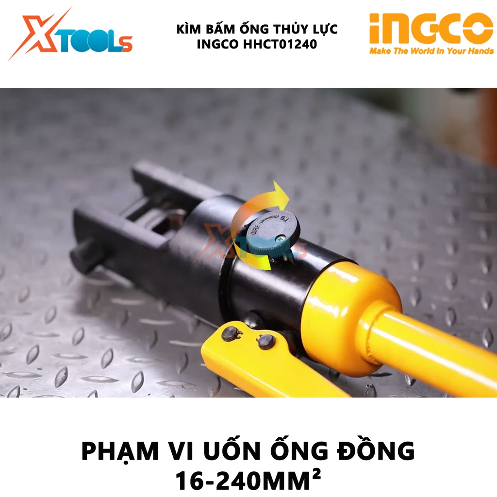 Kìm uốn ống thủy lực INGCO HHCT01240