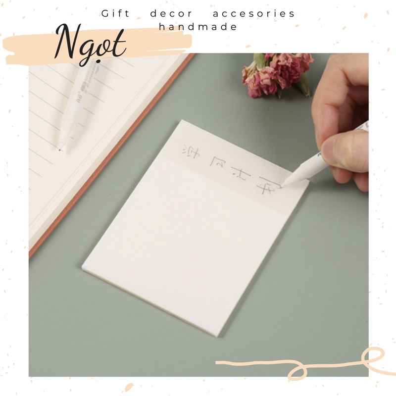 Tập 50 Tờ Giấy Note Trong Suốt