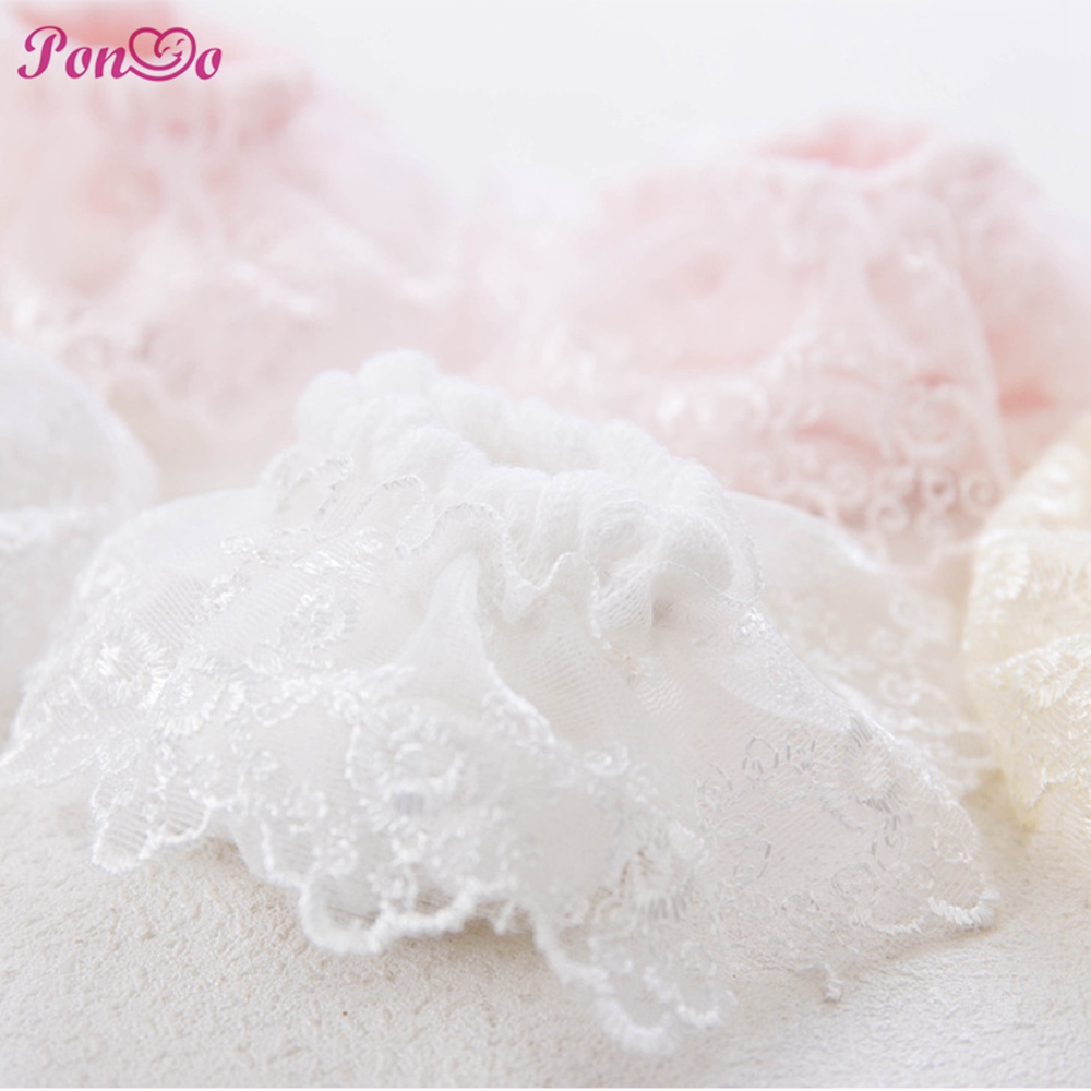 Vớ Cotton Phối Ren Thông Thoáng Cho Bé Gái