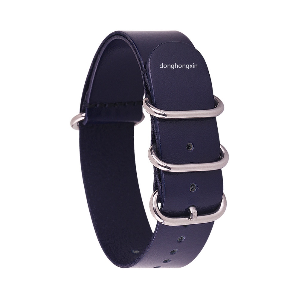 Dây Da Đồng Hồ Đeo Tay Nato 14mm 16mm 18mm 20mm 22mm 24mm Cho Samsung Gear S3 S2 Amazfit GTS 2e