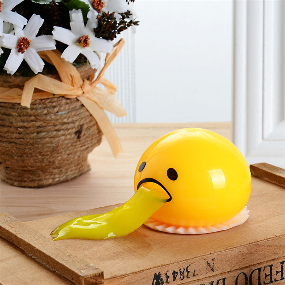 Đồ chơi bóp tay mềm hình lòng đỏ trứng vui nhộn