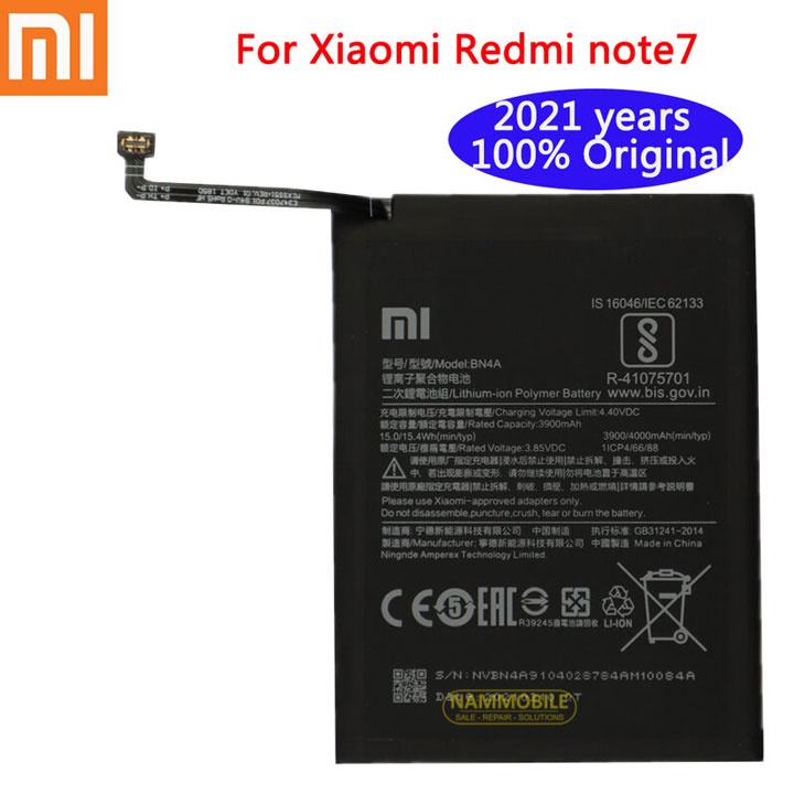 Pin Xiaomi Redmi Note 7 M1901F7C BN4A 4000 mAh Zin + Tặng Keo Dán Pin + FreeShip
