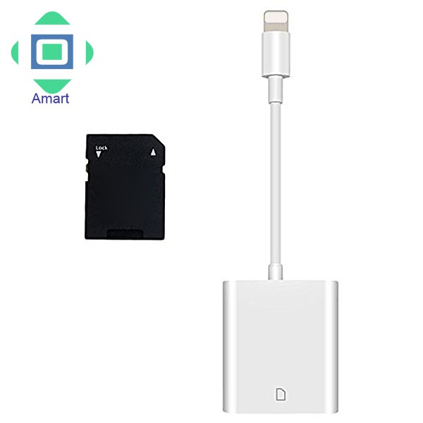 Đầu đọc thẻ nhớ SD chuyên dụng cho iPhone X/8 Plus/8/7 Plus iPad Mini/Air