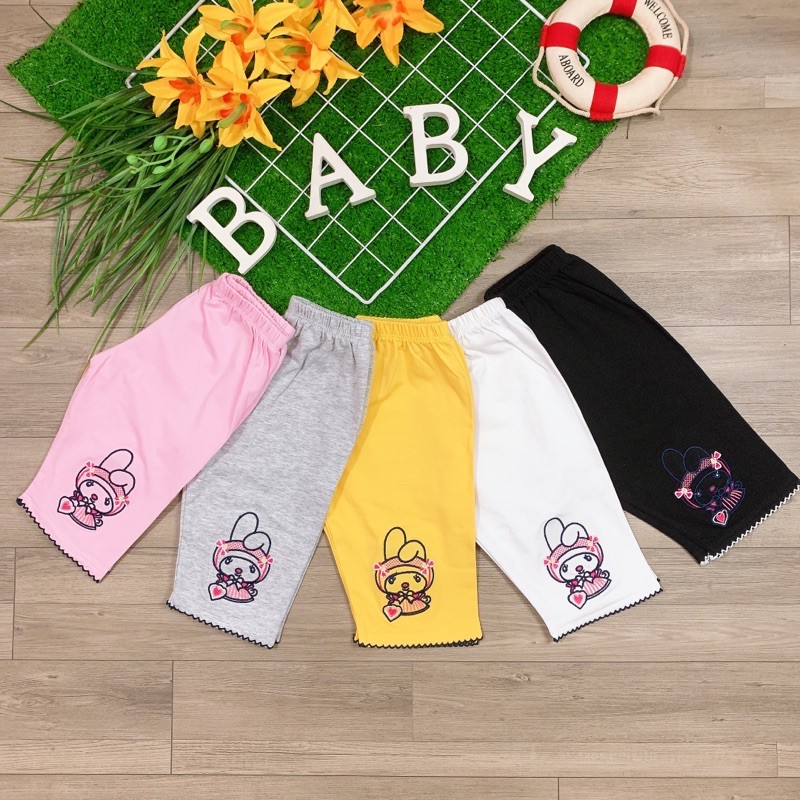 Quần legging lửng cho bé cotton SG loại 1 co giãn mềm mịn 9-22kg