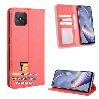 [Hàng mới về] Bao da dạng ví hiệu Leather Luxury dành cho OPPO A92s