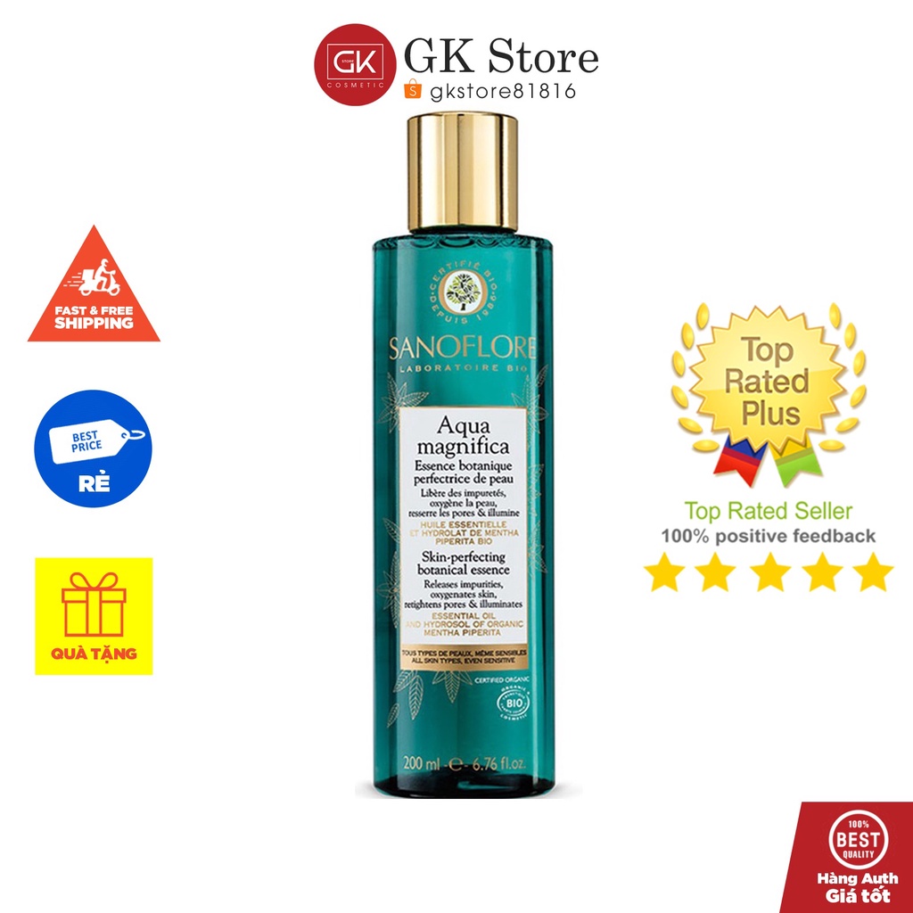 Nước Cân Bằng Chiết Xuất Hữu Cơ Sanoflore Aqua Magnifica Essence 200ml