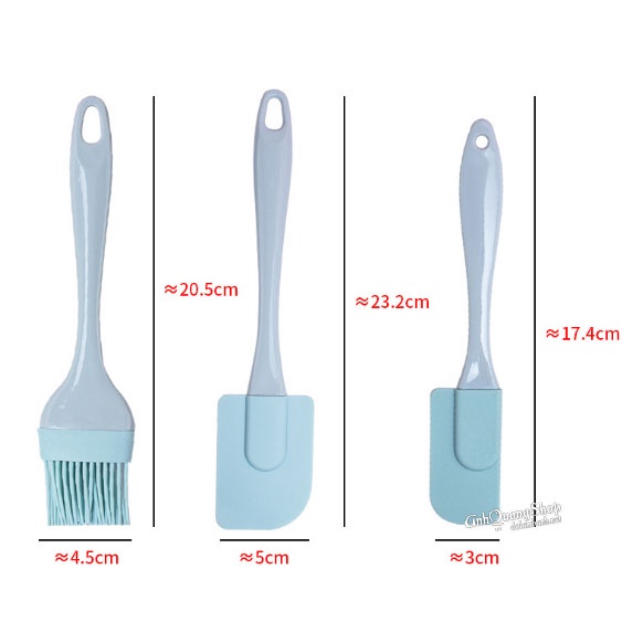 bộ spatula chổi 3 món