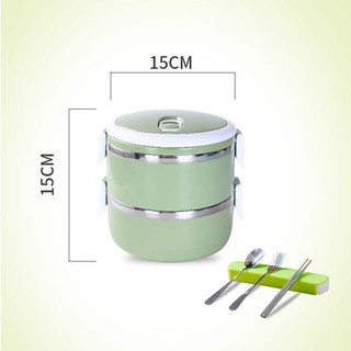 CÀ MÊN LÚA MẠCH GIỮ NHIỆT 2  TẦNG - LÕI INOX CAO CẤP