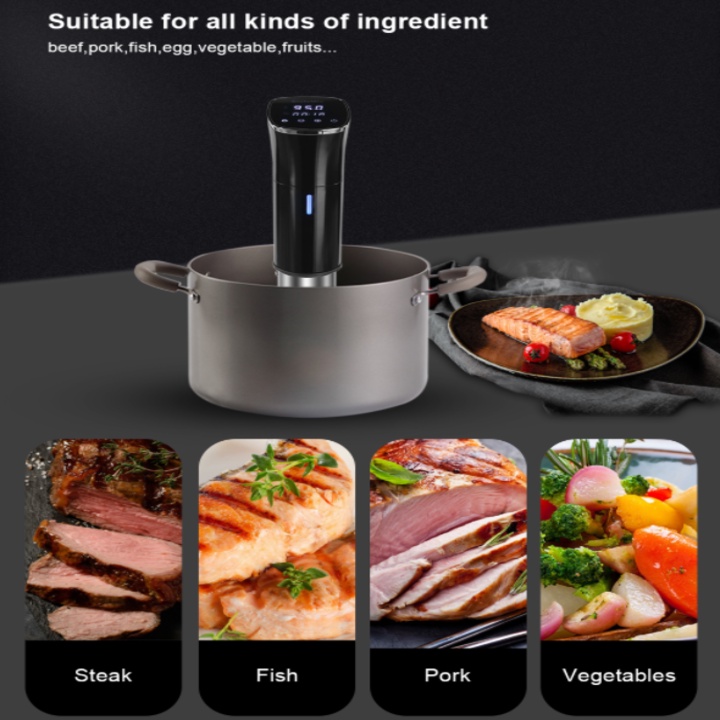 Máy nấu chậm Sous Vide, công suất 1800W và máy hút chân không. Thương hiệu cao cấp Biolomix (Bảo Hành: 1 Năm)