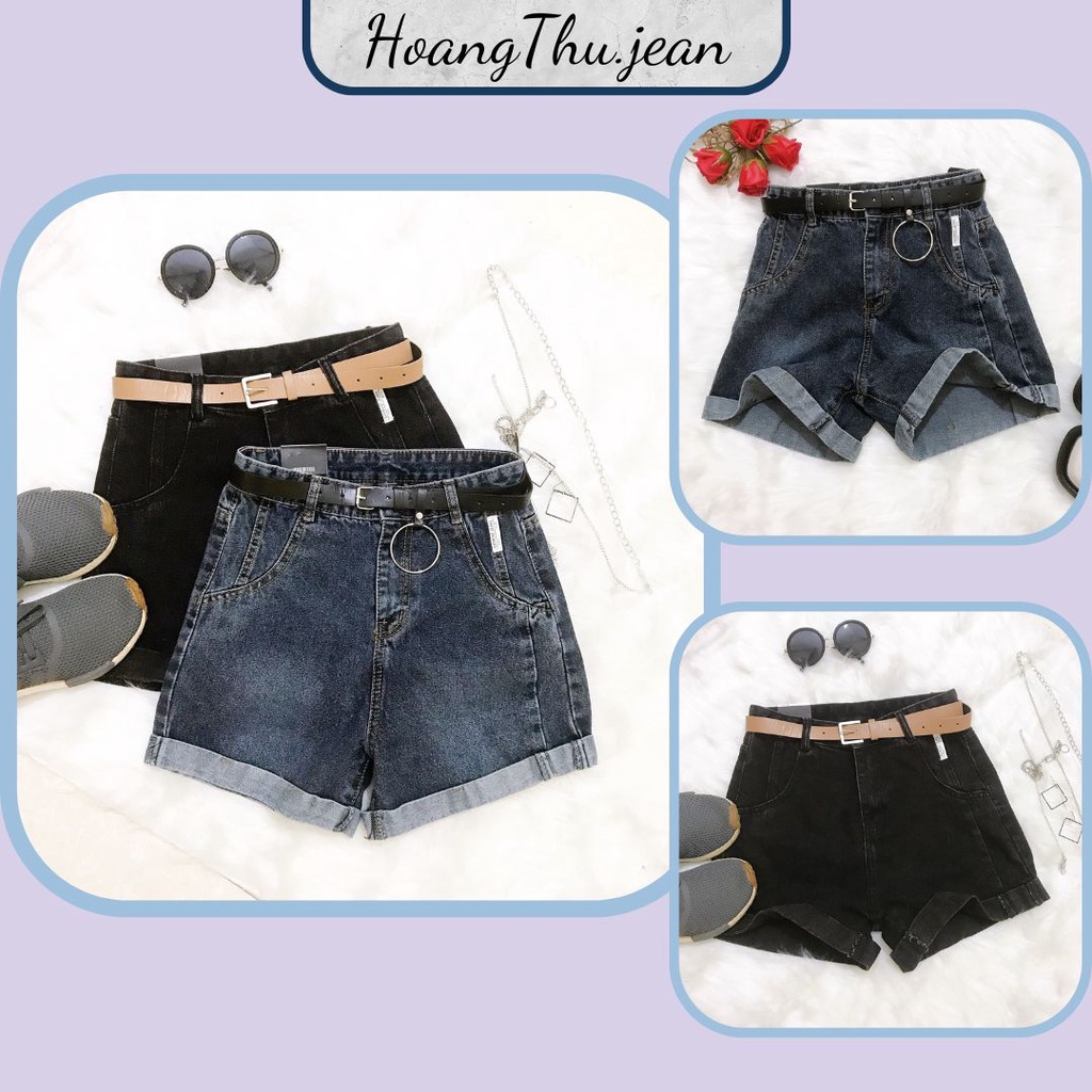 Quần sooc jean nữ, Quần short bò nữ lưng cao, Quần sọt jean nữ siêu tôn dáng 4005